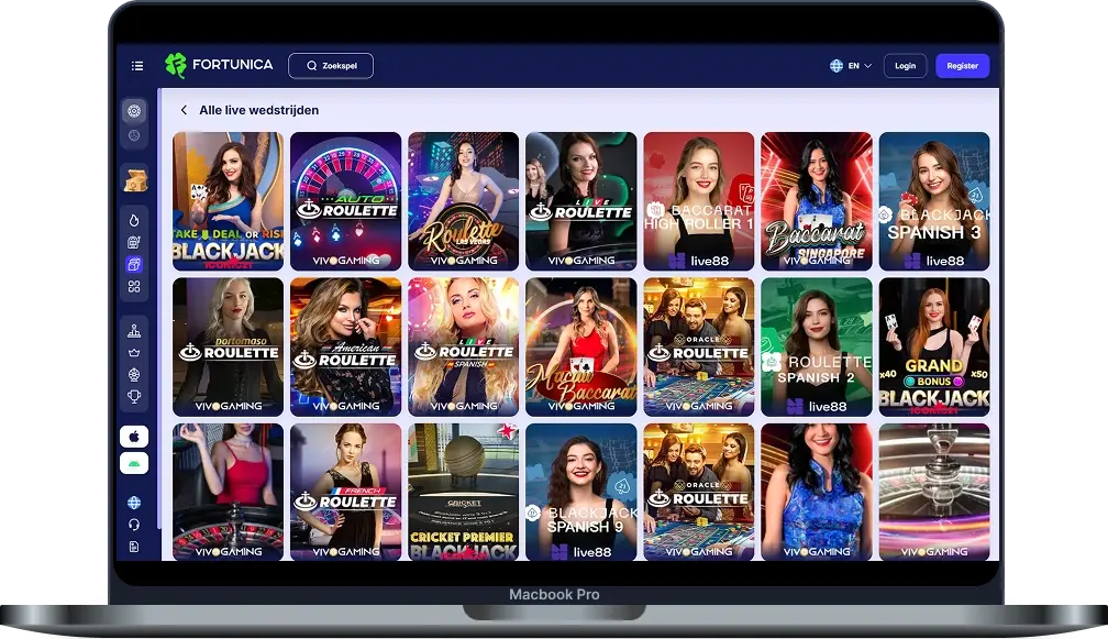 Fortunica Casino Live Casino